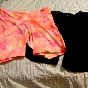 2 Gap fit bike shorts with cell phone pocket. Excellent condition